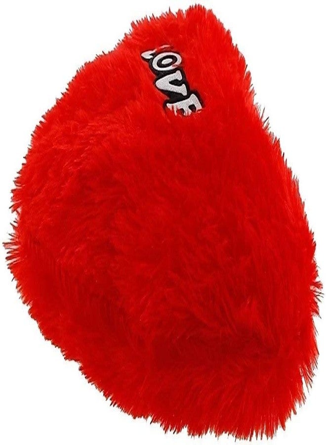 Jassi Toys Huggable Love Heart Shape Soft Plush Stuffed Cushion Pillow Toy (Red) - Image 3